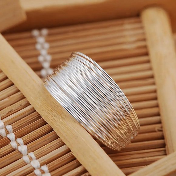 925 Sterling Silver Knot Rings Open Knuckle Rings for Women Adjustable Thumb - Picture 2 of 5